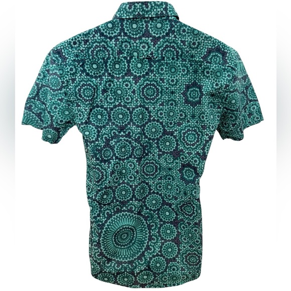 BILLABONG Green Aloha Hawaiian Tropical Collared Shirt Men S Small - Picture 5 of 5